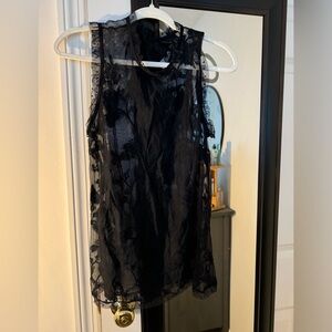 Black lace tank top